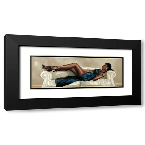 Elegance Black Modern Wood Framed Art Print with Double Matting by Ciccone, Emilio