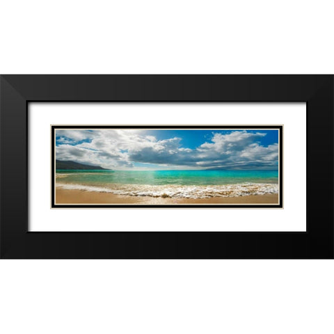Baie Beau Vallon, Mahe, Seychelles Black Modern Wood Framed Art Print with Double Matting by Krahmer, Frank