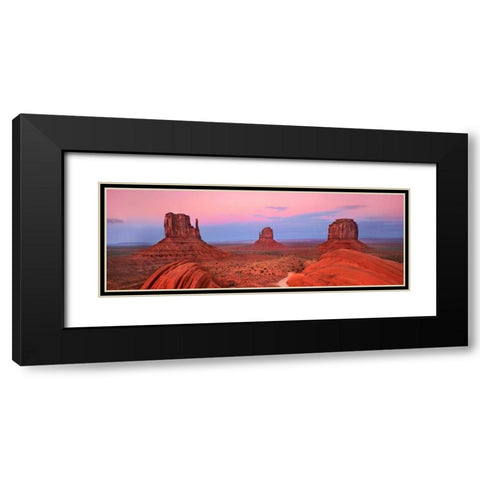 Mittens in Monument Valley, Arizona Black Modern Wood Framed Art Print with Double Matting by Krahmer, Frank
