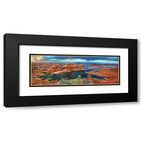 Alstrom Point at Lake Powell, Utah, USA Black Modern Wood Framed Art Print with Double Matting by Krahmer, Frank