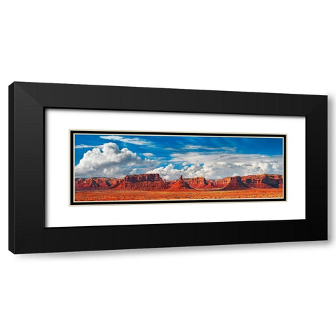 Valley Of The Gods- Utah- USA Black Modern Wood Framed Art Print with Double Matting by Krahmer, Frank