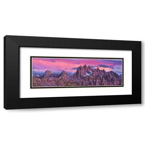 Cadini di Misurina- Dolomites Black Modern Wood Framed Art Print with Double Matting by Krahmer, Frank