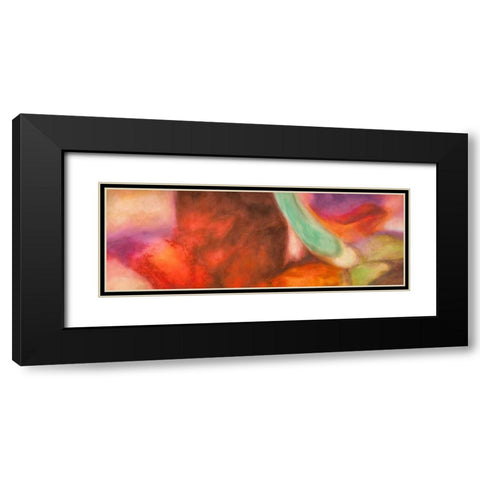 Nirvana Black Modern Wood Framed Art Print with Double Matting by Demos, Jean-Luc