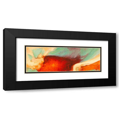 Namaste Black Modern Wood Framed Art Print with Double Matting by Demos, Jean-Luc