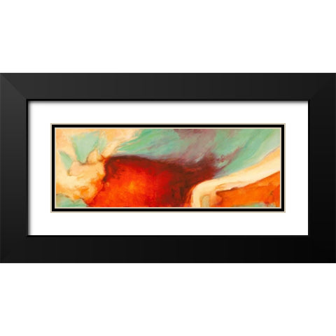 Namaste Black Modern Wood Framed Art Print with Double Matting by Demos, Jean-Luc