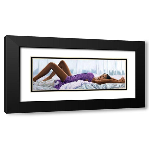 Beauty Black Modern Wood Framed Art Print with Double Matting by Silver, John