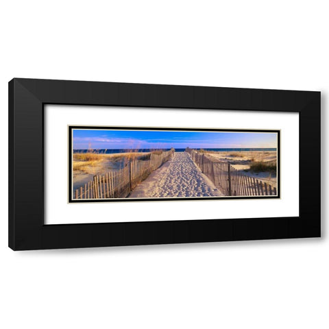 Pathway to the Beach, Florida, USA Black Modern Wood Framed Art Print with Double Matting by Sohm , Joseph