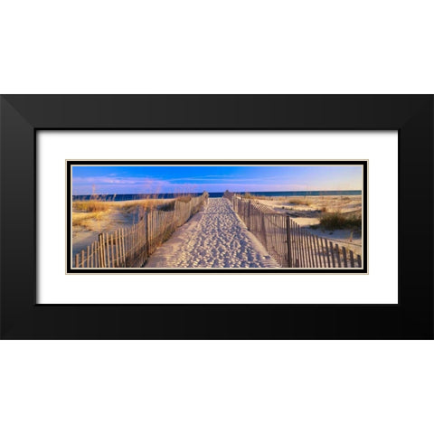 Pathway to the Beach, Florida, USA Black Modern Wood Framed Art Print with Double Matting by Sohm , Joseph