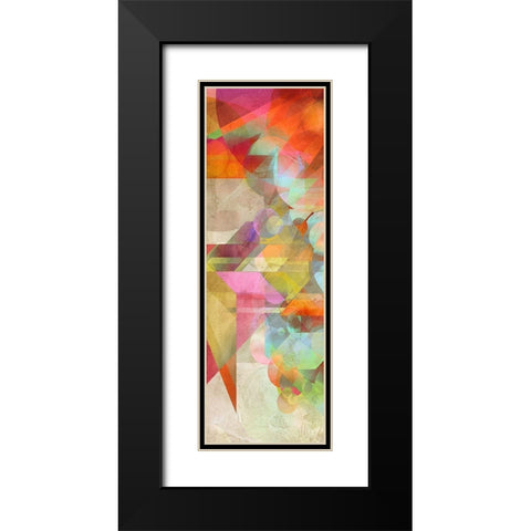 Colorfall I Black Modern Wood Framed Art Print with Double Matting by Kaj, Rama