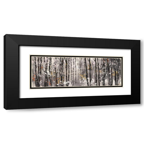Bosco al mattino Black Modern Wood Framed Art Print with Double Matting by Lucas