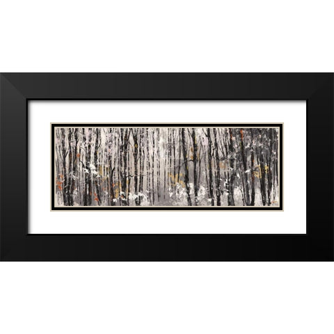 Bosco al mattino Black Modern Wood Framed Art Print with Double Matting by Lucas