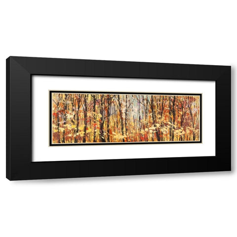 Nel bosco assolato Black Modern Wood Framed Art Print with Double Matting by Lucas