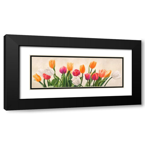 Nel mio giardino Black Modern Wood Framed Art Print with Double Matting by Villa, Luca