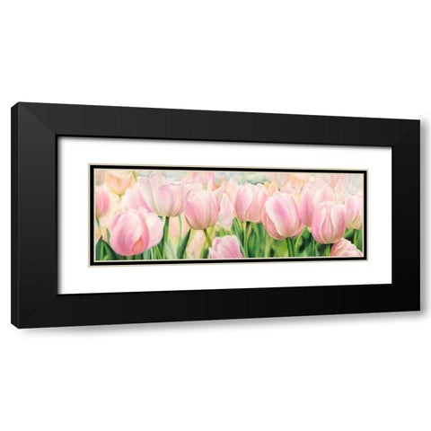 Primavera Black Modern Wood Framed Art Print with Double Matting by Villa, Luca