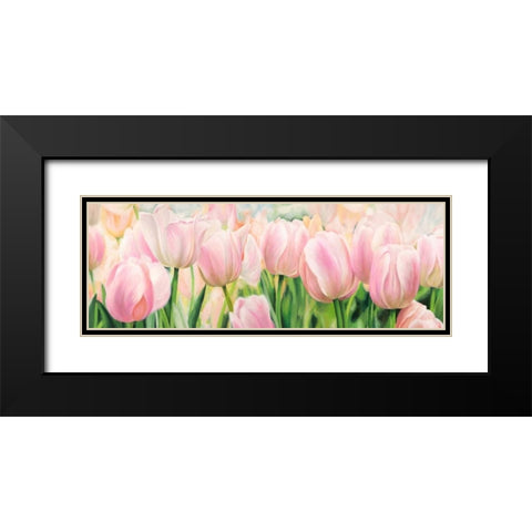 Primavera Black Modern Wood Framed Art Print with Double Matting by Villa, Luca