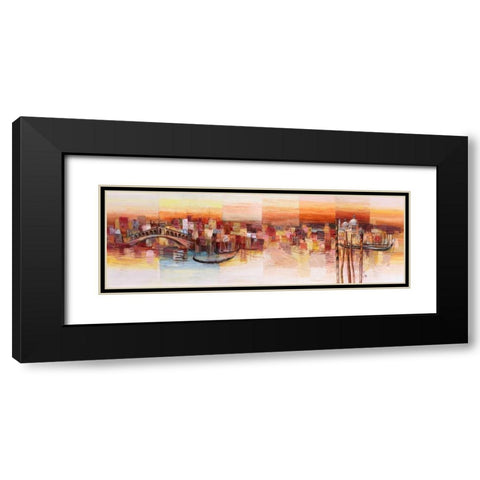 Sognando Venezia Black Modern Wood Framed Art Print with Double Matting by Florio, Luigi