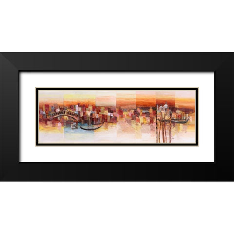 Sognando Venezia Black Modern Wood Framed Art Print with Double Matting by Florio, Luigi