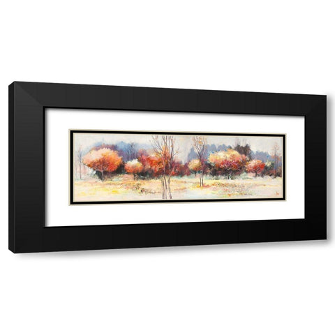 Boschi destate Black Modern Wood Framed Art Print with Double Matting by Florio, Luigi