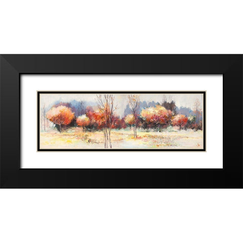 Boschi destate Black Modern Wood Framed Art Print with Double Matting by Florio, Luigi