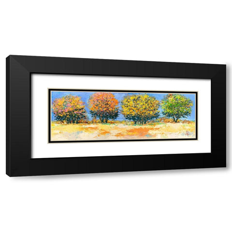 Alberi in estate Black Modern Wood Framed Art Print with Double Matting by Florio, Luigi