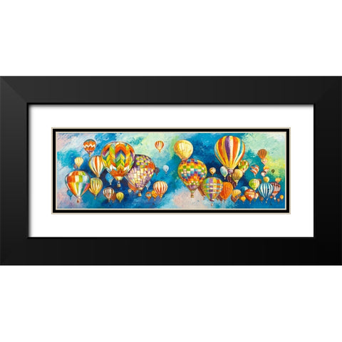 Sospesi nel cielo Black Modern Wood Framed Art Print with Double Matting by Florio, Luigi