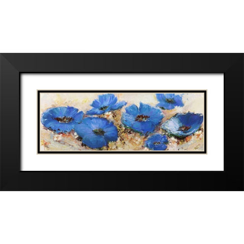 Fiori di marzo Black Modern Wood Framed Art Print with Double Matting by Florio, Luigi