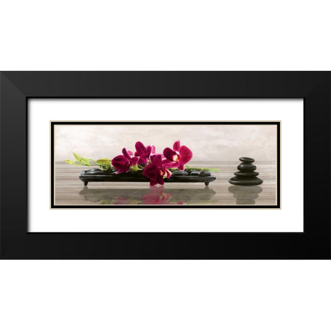 Elevate Black Modern Wood Framed Art Print with Double Matting by Mills, Shin