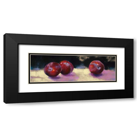 Plums Black Modern Wood Framed Art Print with Double Matting by Whatmore, Nel
