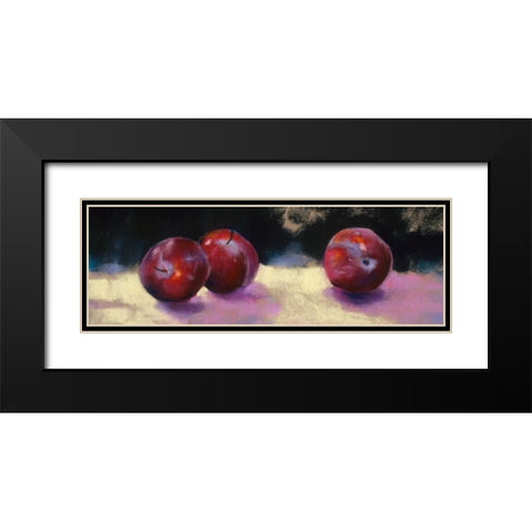 Plums Black Modern Wood Framed Art Print with Double Matting by Whatmore, Nel