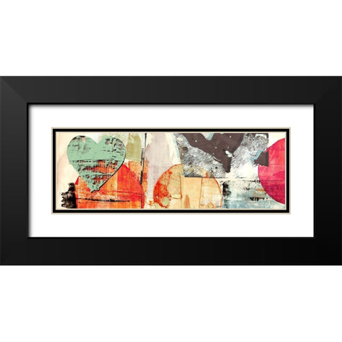 Pop Love #1 (detail) Black Modern Wood Framed Art Print with Double Matting by Winkel, Peter