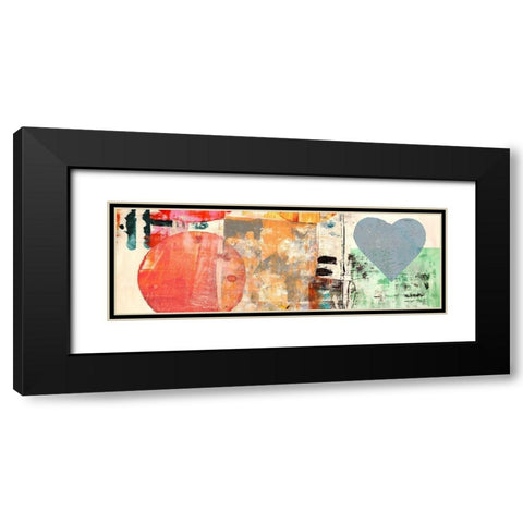 Pop Love #2 (detail) Black Modern Wood Framed Art Print with Double Matting by Winkel, Peter