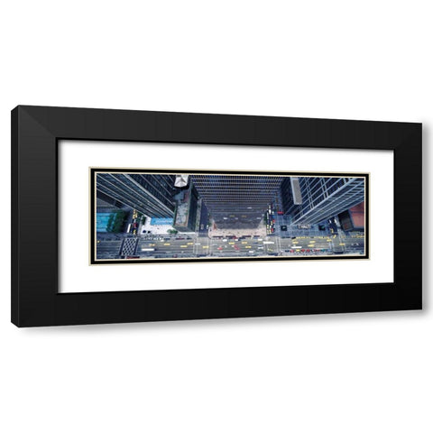 Midtown Manhattan Black Modern Wood Framed Art Print with Double Matting by Berenholtz, Richard