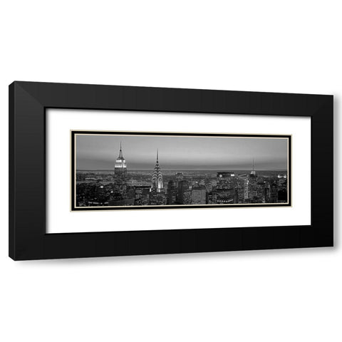 Midtown Manhattan at Sunset NYC Black Modern Wood Framed Art Print with Double Matting by Berenholtz, Richard