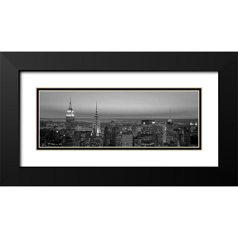 Midtown Manhattan at Sunset NYC Black Modern Wood Framed Art Print with Double Matting by Berenholtz, Richard