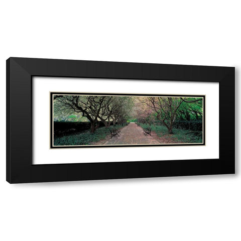 Through Conservatory Garden Central Park NYC Black Modern Wood Framed Art Print with Double Matting by Berenholtz, Richard
