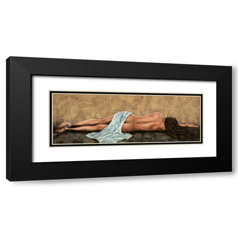 Sogno Black Modern Wood Framed Art Print with Double Matting by ROMEO