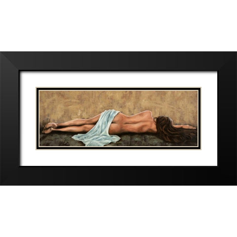 Sogno Black Modern Wood Framed Art Print with Double Matting by ROMEO