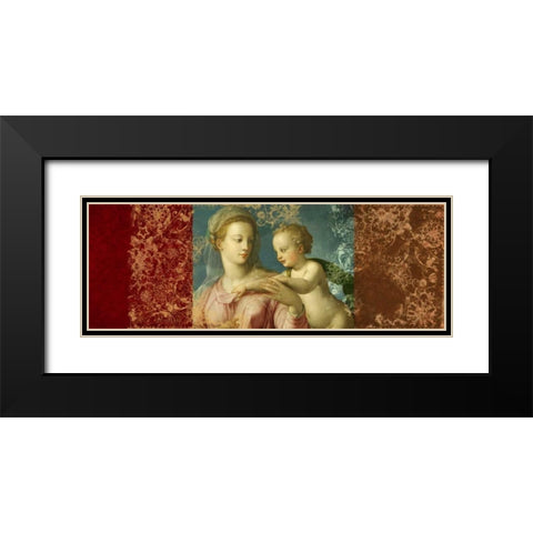 Holy Virgin-after Bronzino Black Modern Wood Framed Art Print with Double Matting by Roux, Simon