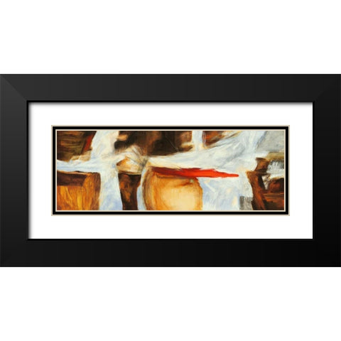 The sound of wood Black Modern Wood Framed Art Print with Double Matting by Stone, Jim