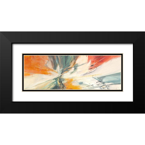 Twist and Shout Black Modern Wood Framed Art Print with Double Matting by Jim, Stone