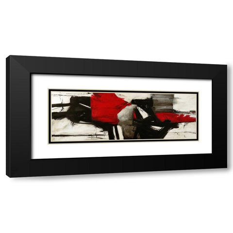 Red Profile Black Modern Wood Framed Art Print with Double Matting by Stone, Jim