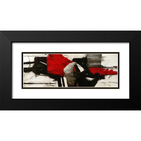 Red Profile Black Modern Wood Framed Art Print with Double Matting by Stone, Jim