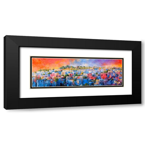 Jodhpur la citta blu Black Modern Wood Framed Art Print with Double Matting by Marzari, Tebo
