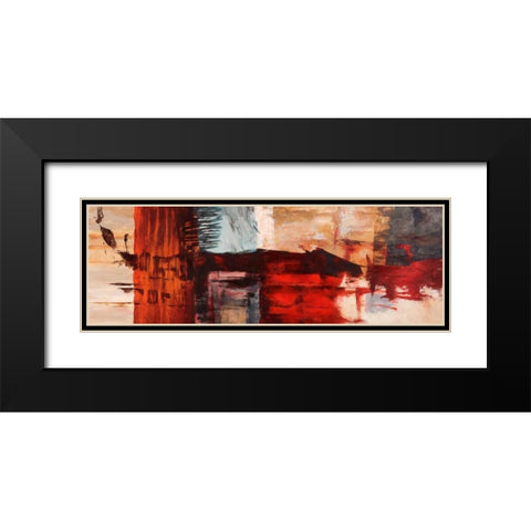 Breathe Black Modern Wood Framed Art Print with Double Matting by Taylor, Heather