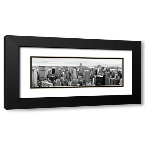 Midtown Manhattan, NYC Black Modern Wood Framed Art Print with Double Matting by Ratsenskiy, Vadim