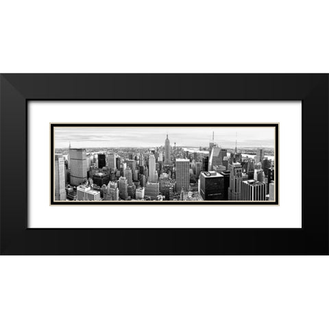 Midtown Manhattan, NYC Black Modern Wood Framed Art Print with Double Matting by Ratsenskiy, Vadim