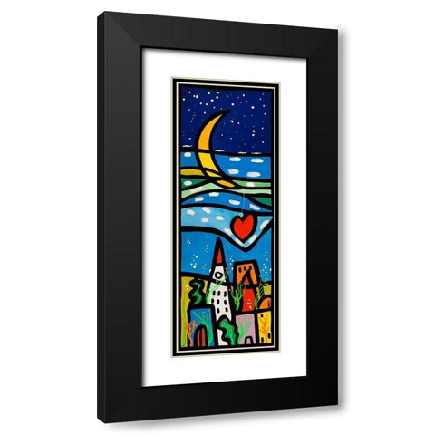 Amori sommersi II Black Modern Wood Framed Art Print with Double Matting by Wallas