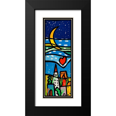 Amori sommersi II Black Modern Wood Framed Art Print with Double Matting by Wallas