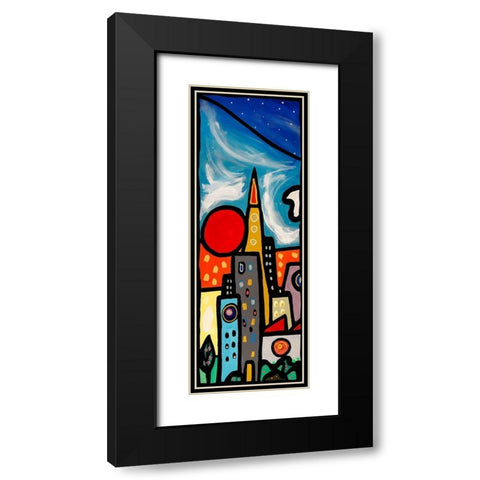 Quando soffia il vento I Black Modern Wood Framed Art Print with Double Matting by Wallas