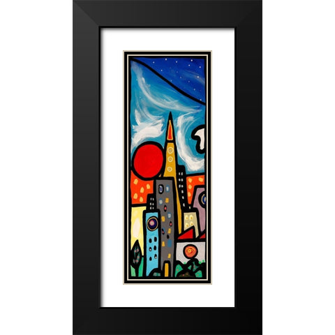 Quando soffia il vento I Black Modern Wood Framed Art Print with Double Matting by Wallas